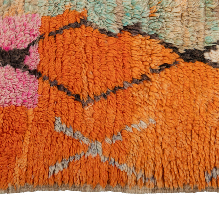 Multicolored Moroccan Berbere Wool Rug  - 6'3" x 9'2"