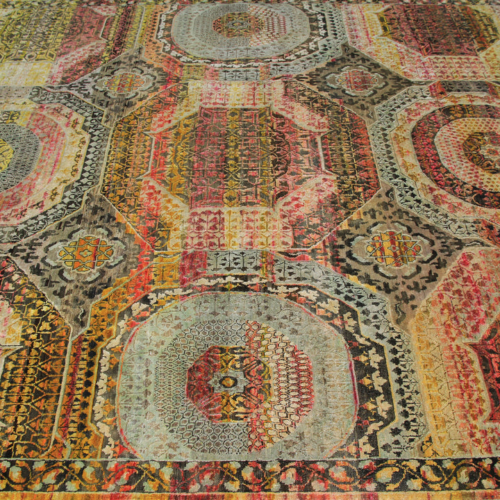 MULTI ALCHEMY TRANSITIONAL SILK & WOOL  RUG - 7' x 10'