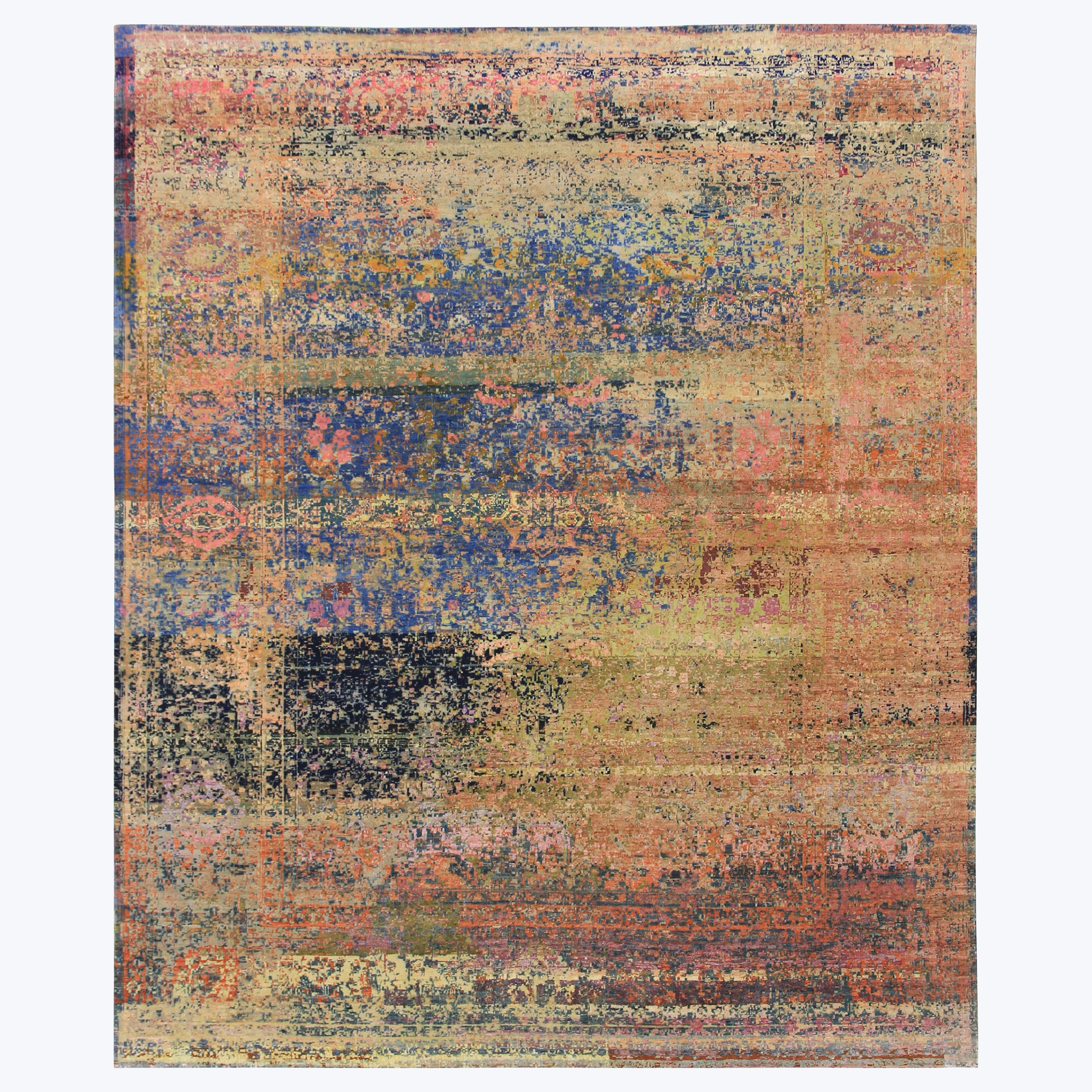 MULTI ALCHEMY TRANSITIONAL SILK & WOOL  RUG - 8' x 10'