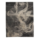 Grey Contemporary Tibetan Wool Silk Blend Rug - 8' X 10'