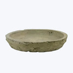 Rustic Terra Cotta Saucer, 5.5 in, Moss Grey