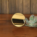 Monroe Easel Mirror, Brass Small