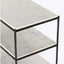 Felix Large Nightstand Hammered Grey