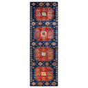 Blue Traditional Wool Runner - 4' 1" x 13' 4"