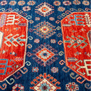 BLUE TRADITIONAL WOOL RUNNER - 4' 1" x 13' 4"