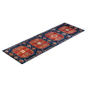 Blue Traditional Wool Runner - 4' 1" x 13' 4"