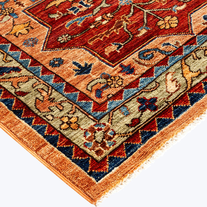 BROWN TRADITIONAL WOOL RUNNER - 2' 10" x 11' 9"