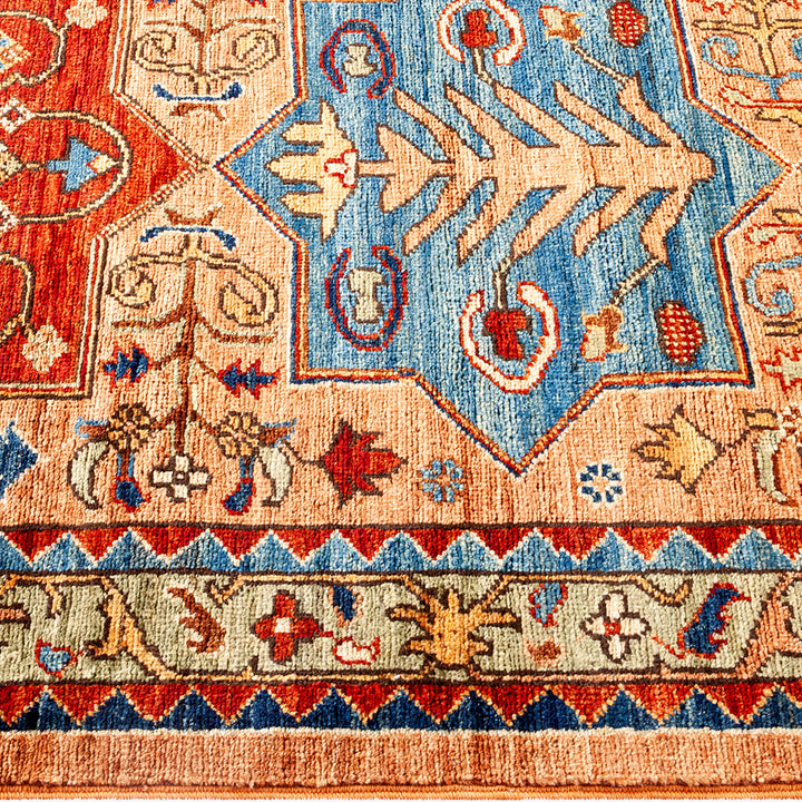 BROWN TRADITIONAL WOOL RUNNER - 2' 10" x 11' 9"