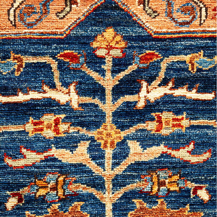 BROWN TRADITIONAL WOOL RUNNER - 2' 10" x 11' 9"