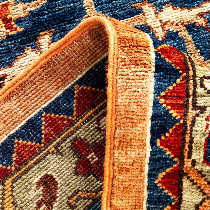 BROWN TRADITIONAL WOOL RUNNER - 2' 10" x 11' 9"