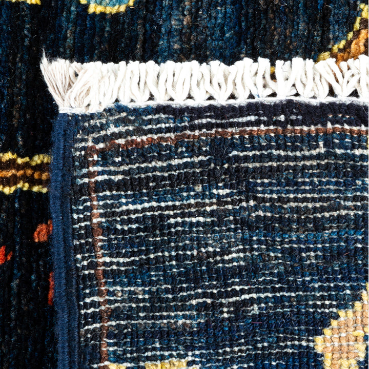 BLUE TRADITIONAL WOOL RUNNER - 2' 7" x 9' 4"