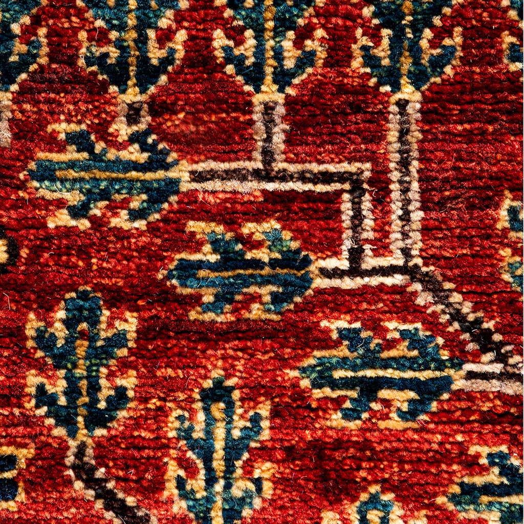 ORANGE TRADITIONAL WOOL RUNNER - 2' 7" x 9' 9"