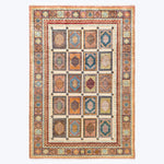 IVORY TRADITIONAL WOOL RUG - 5' 10" x 8' 3"