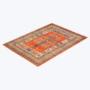 RED TRADITIONAL WOOL RUG - 5' 8" x 7' 10"