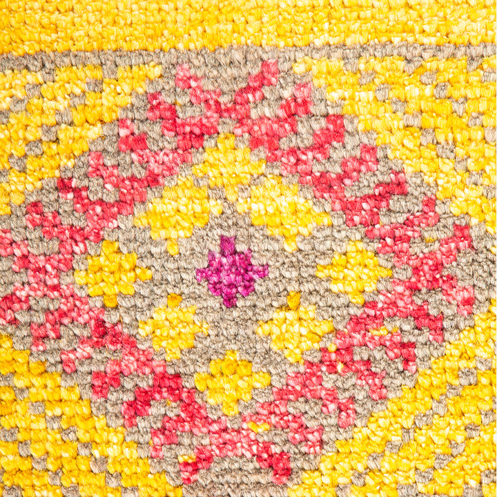 ORANGE TRADITIONAL WOOL RUG - 5' 7" x 8' 1"