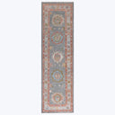 GREY TRADITIONAL WOOL RUNNER - 2' 8" x 9' 3"