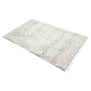 Ivory Moroccon Wool Cotton Blend Rug - 5' x 8'