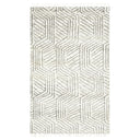 Ivory Moroccon Wool Cotton Blend Rug - 5' x 8'