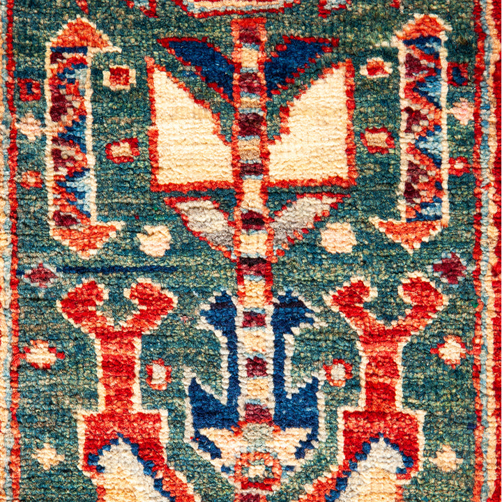 ORANGE TRADITIONAL WOOL RUNNER - 4' 2" x 12' 4"