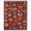 RED TRADITIONAL WOOL RUG - 7' 11" x 9' 11"