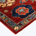 RED TRADITIONAL WOOL RUG - 7' 11" x 9' 11"