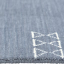 TRANSITIONAL WOOL COTTON BLEND RUG - 9'  x 12' Grey