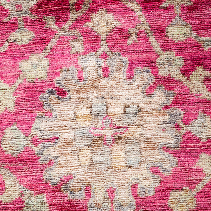 PURPLE TRADITIONAL WOOL RUG - 4' 8" x 8' 2"