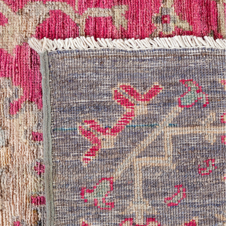 PURPLE TRADITIONAL WOOL RUG - 4' 8" x 8' 2"