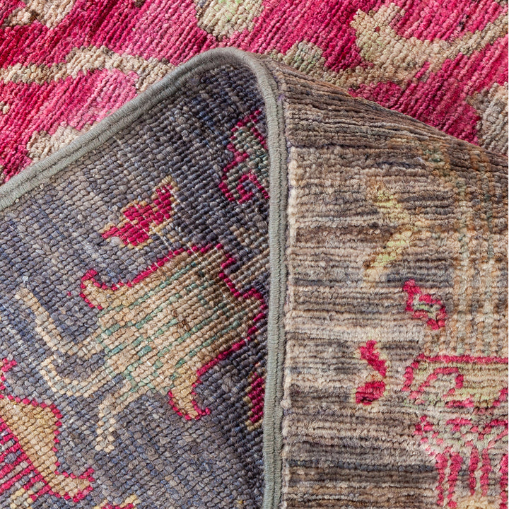 PURPLE TRADITIONAL WOOL RUG - 4' 8" x 8' 2"