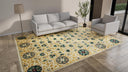 Yellow Traditional Wool Rug - 9' 1" x 12' 7"