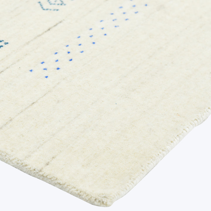 TRANSITIONAL WOOL COTTON BLEND RUG Ivory / 10'  x 14'