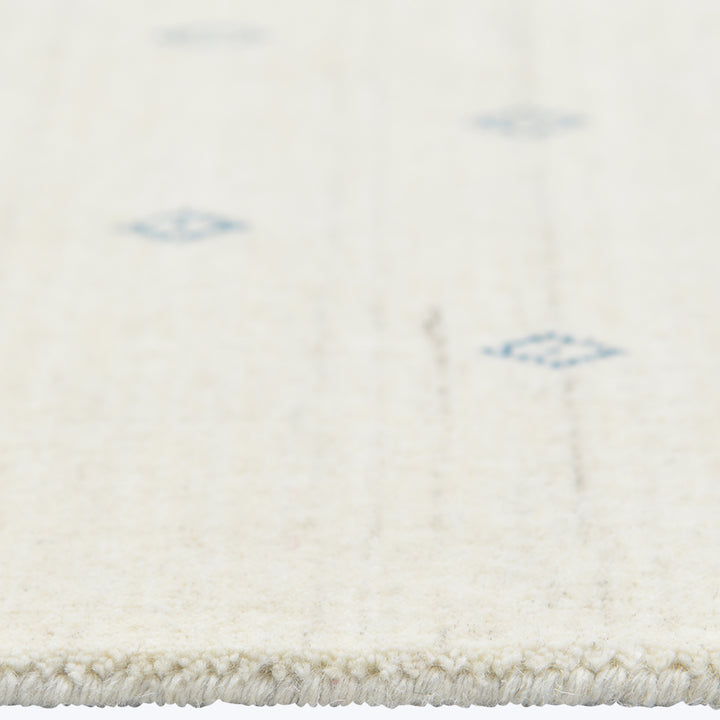 TRANSITIONAL WOOL COTTON BLEND RUG Ivory / 10'  x 14'
