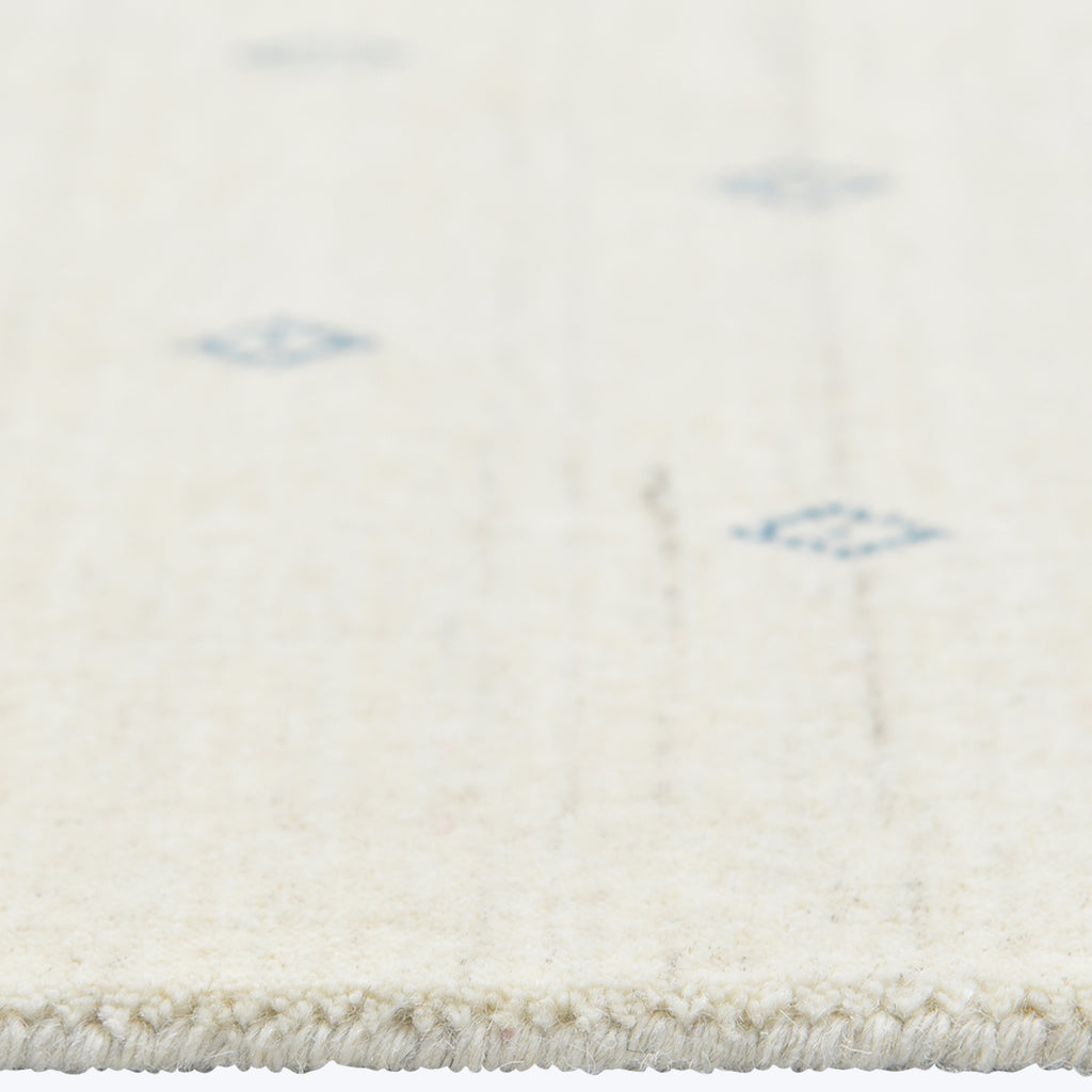 TRANSITIONAL WOOL COTTON BLEND RUG Ivory / 10'  x 14'