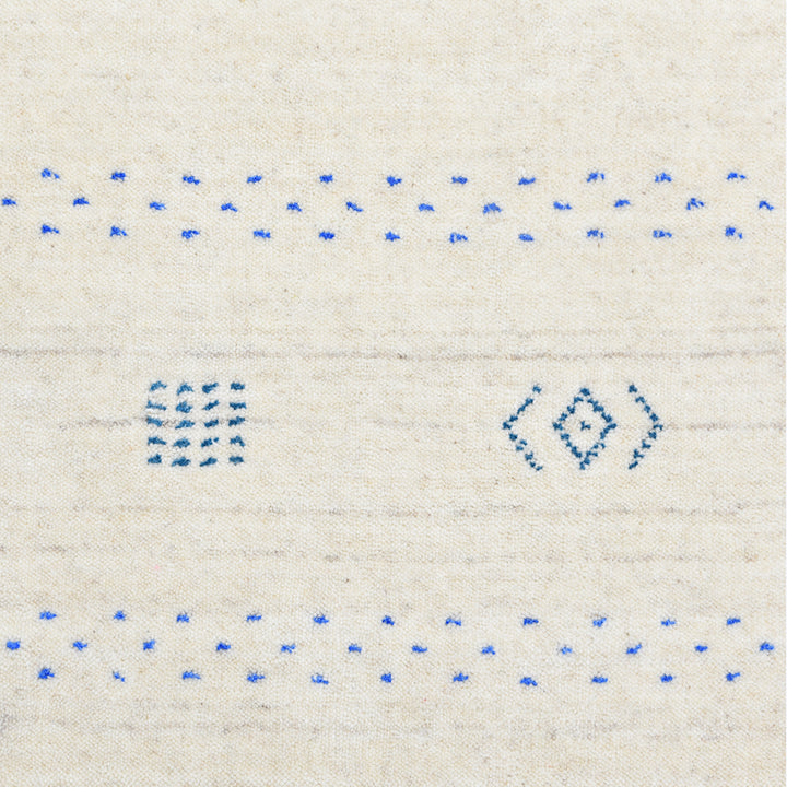 TRANSITIONAL WOOL COTTON BLEND RUG Ivory / 10'  x 14'