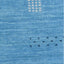 TRANSITIONAL WOOL COTTON BLEND RUG Blue / 10'  x 14'