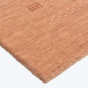 TRANSITIONAL WOOL COTTON BLEND RUG Peach / 10'  x 14'