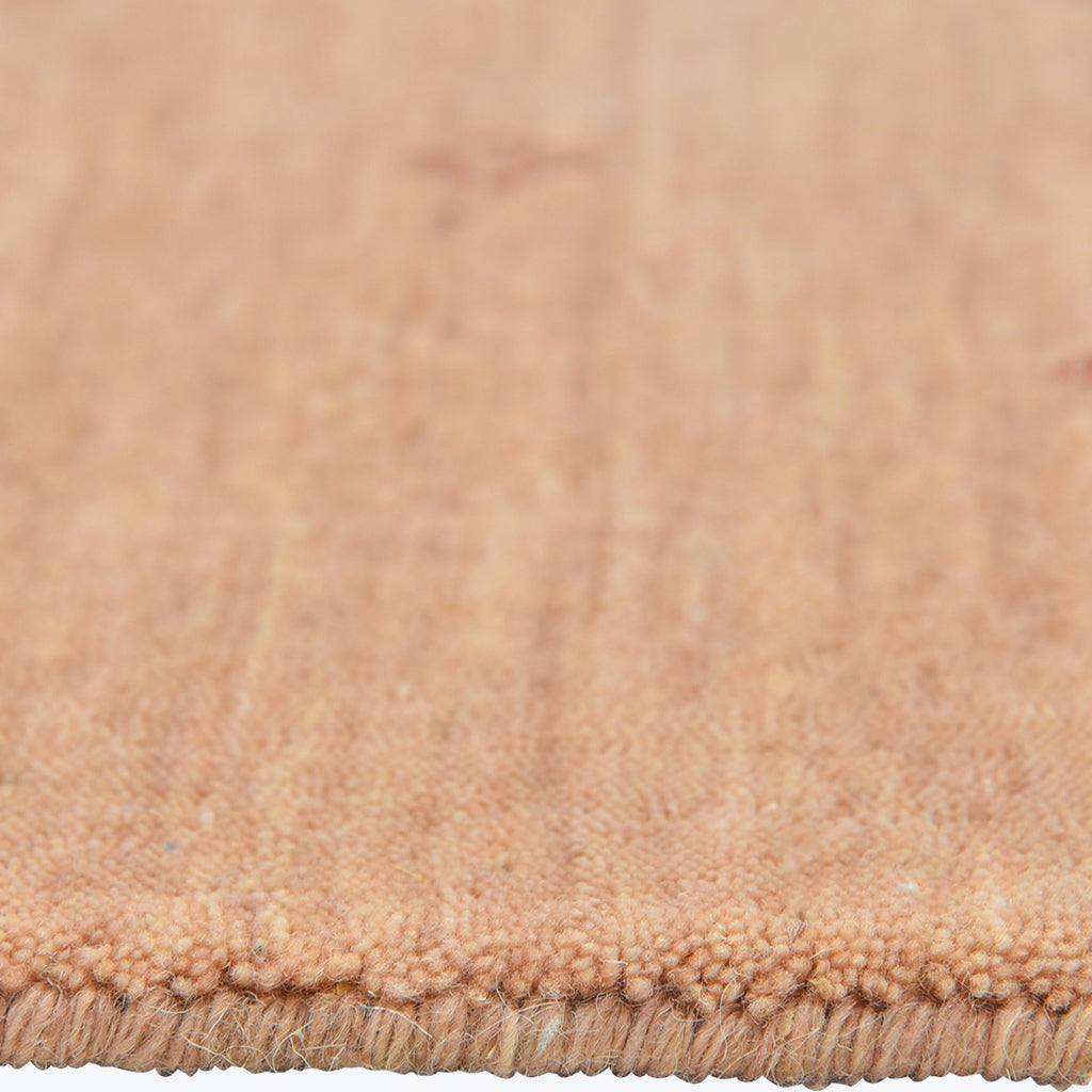 TRANSITIONAL WOOL COTTON BLEND RUG Peach / 10'  x 14'