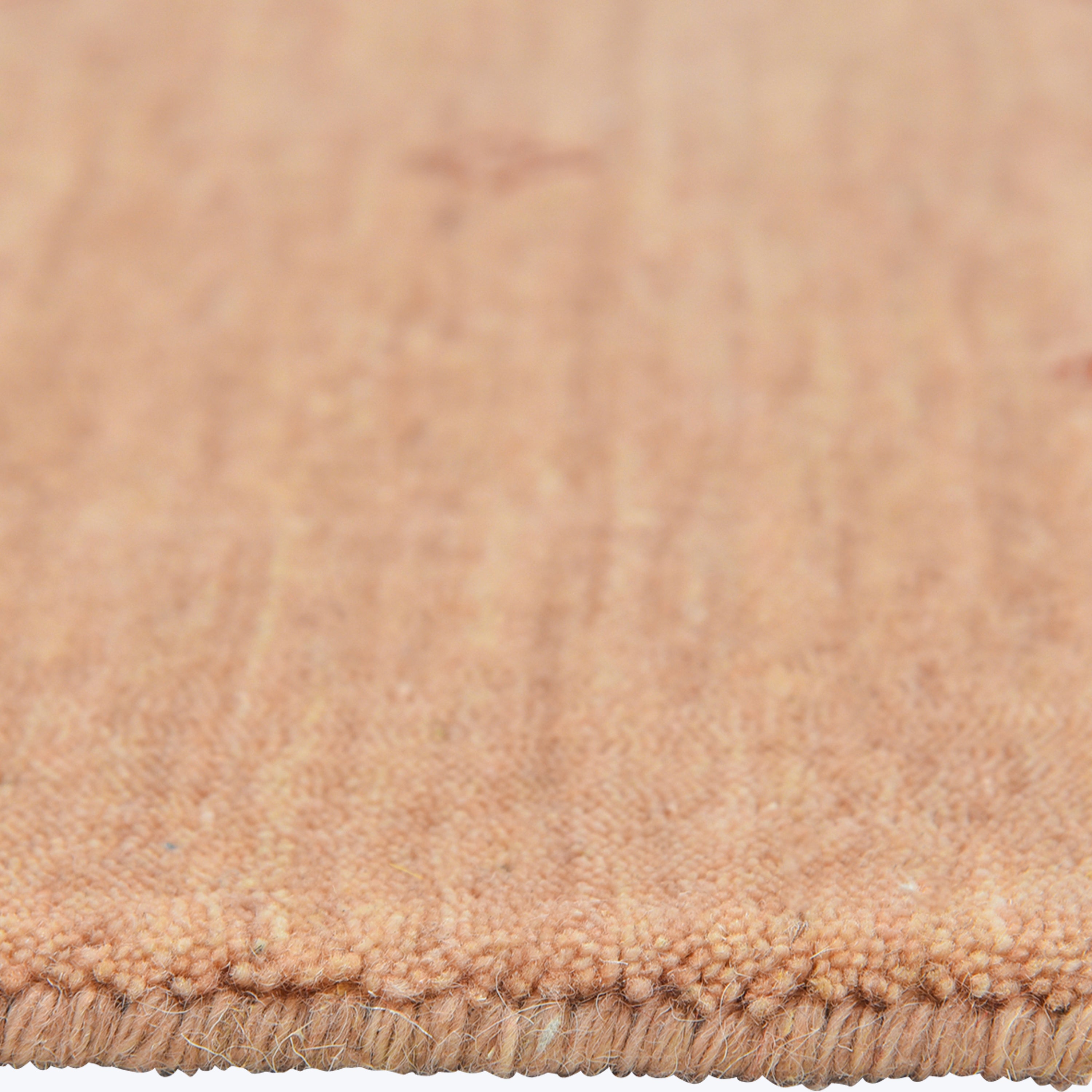 TRANSITIONAL WOOL COTTON BLEND RUG Peach / 10'  x 14'