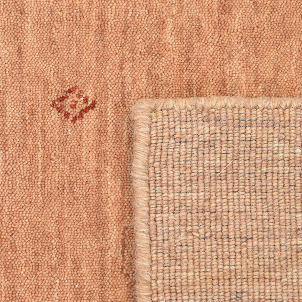 TRANSITIONAL WOOL COTTON BLEND RUG Peach / 10'  x 14'