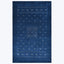 TRANSITIONAL WOOL COTTON BLEND RUG Navy / 10'  x 14'