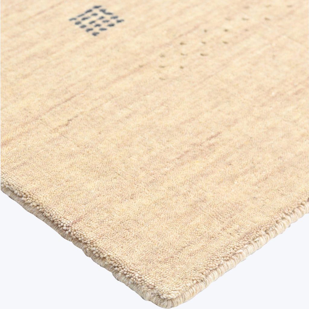 TRANSITIONAL WOOL COTTON BLEND RUG Beige / 10'  x 14'