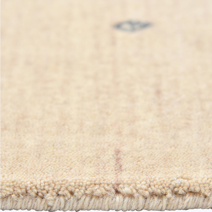 TRANSITIONAL WOOL COTTON BLEND RUG Beige / 10'  x 14'