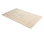 Modern beige rug with grid pattern on white background, minimalistic design.