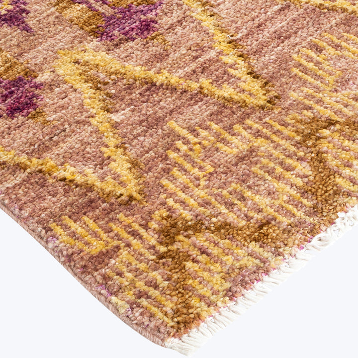 PURPLE TRADITIONAL WOOL RUNNER - 5'  x 11' 10"