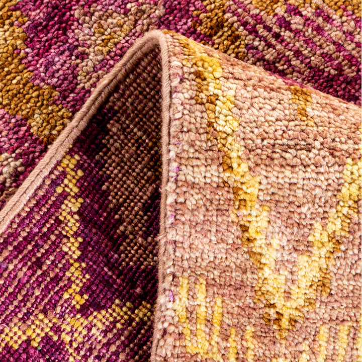 PURPLE TRADITIONAL WOOL RUNNER - 5'  x 11' 10"