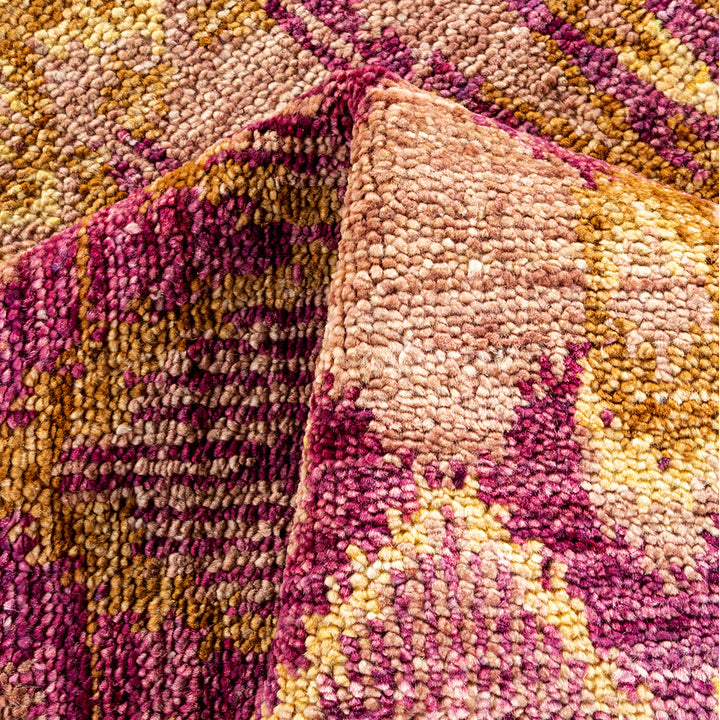 PURPLE TRADITIONAL WOOL RUNNER - 5'  x 11' 10"