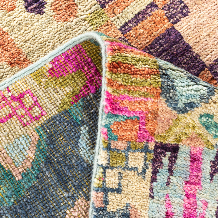 LIGHT BLUE TRADITIONAL WOOL RUG - 5' 10" x 9' 1"