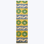 YELLOW TRADITIONAL WOOL RUNNER - 3'  x 11' 6"
