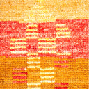 YELLOW TRADITIONAL WOOL RUG - 5' 1" x 8' 1"