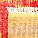 YELLOW TRADITIONAL WOOL RUG - 5' 1" x 8' 1"